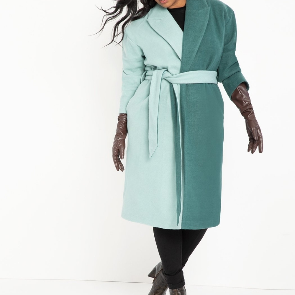 Eloquii Two Tone Coat